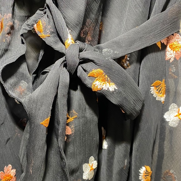 Victoria’s Secret Sheer beach pool Wrap Dress Cover Up Black XS/S - Picture 6 of 9